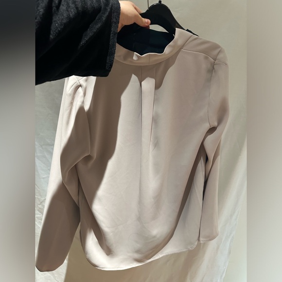 2 Babaton blouses from Aritzia (size large, dark green and tan/pale colours) - Picture 2 of 4